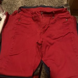 Maurices Red small short Jegging